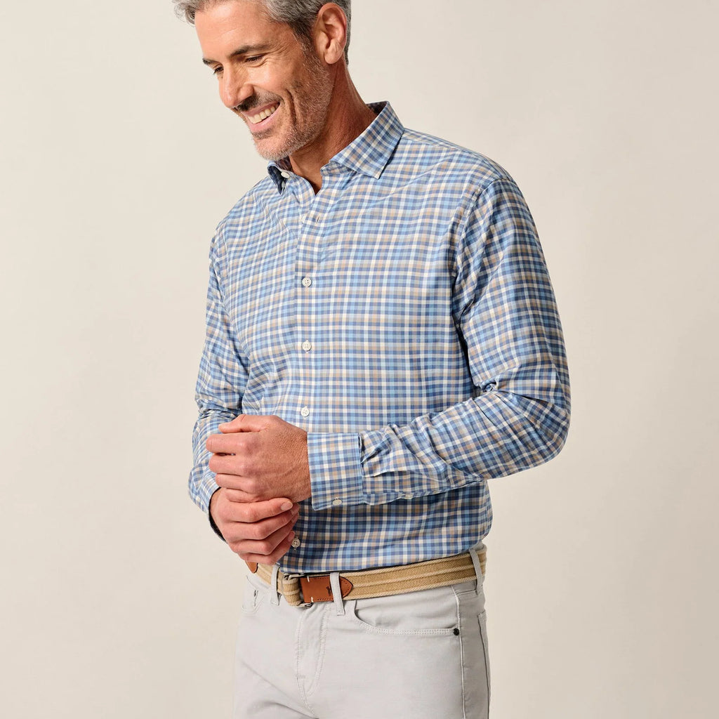 Johnnie-O Featherweight Performance Button Down Shirt Olie