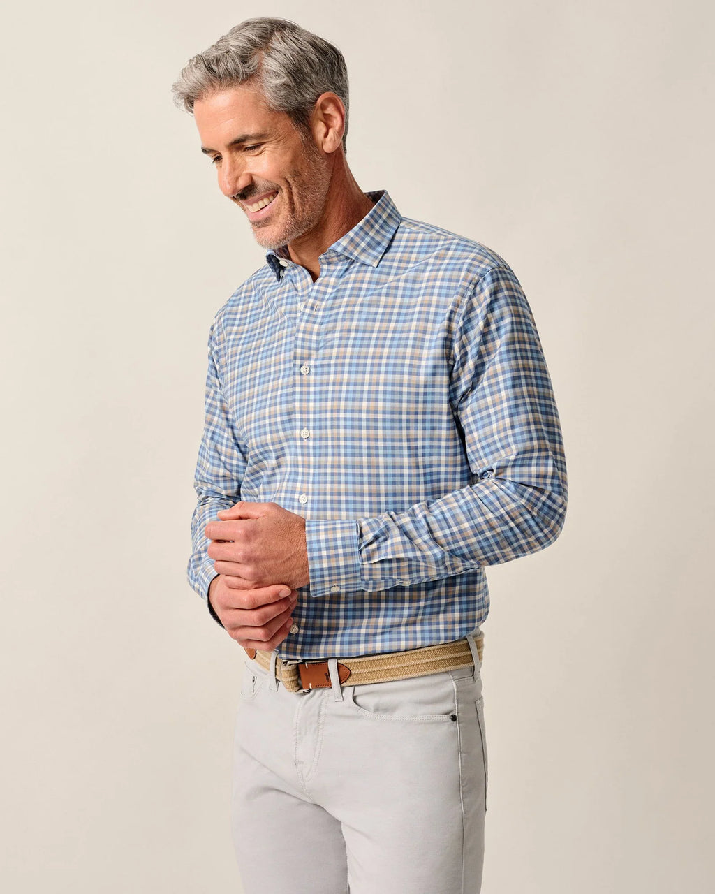 Johnnie-O Featherweight Performance Button Down Shirt Olie