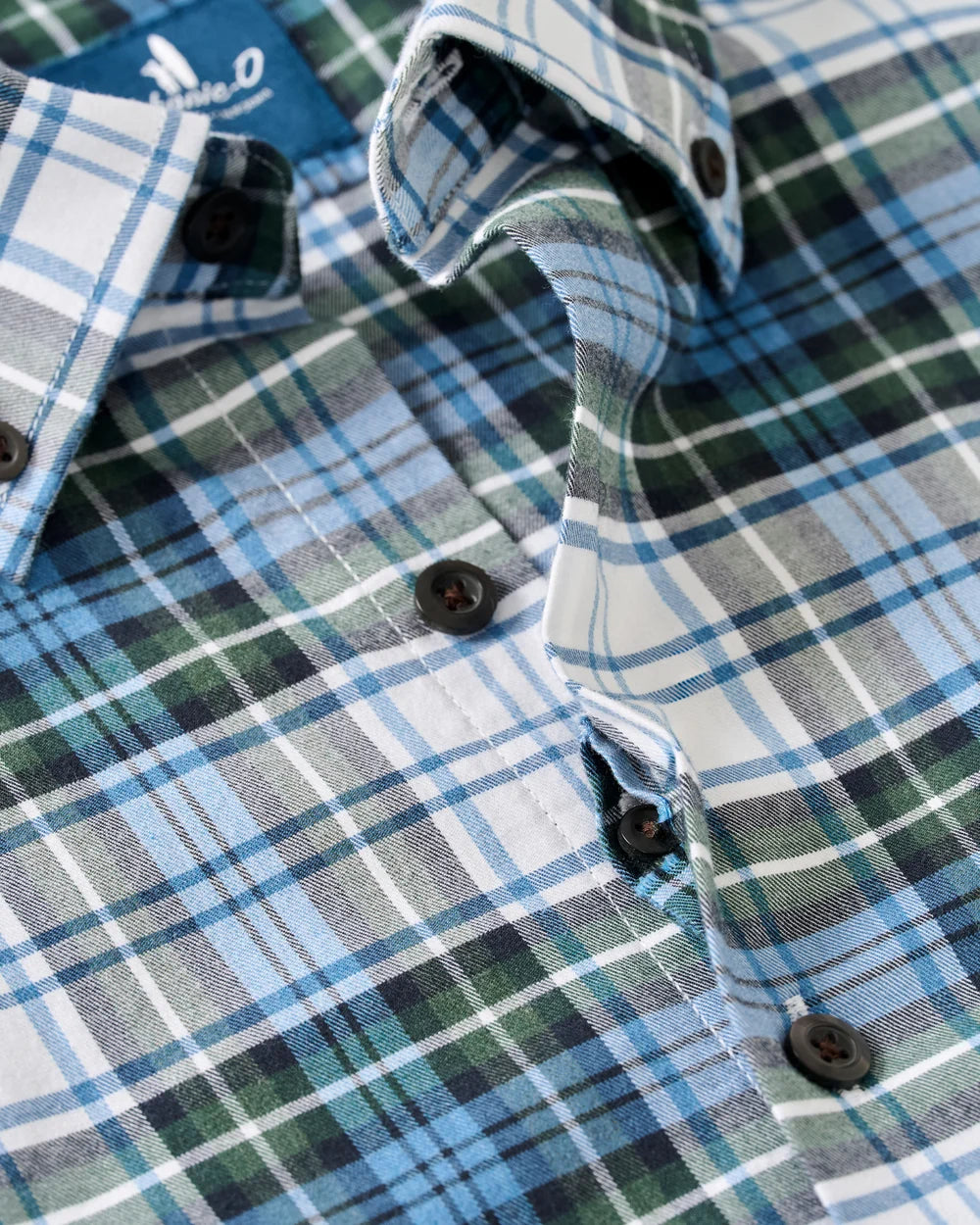Johnnie-O Performance Flannel Button Down Shirt Chimney Rock Tartan