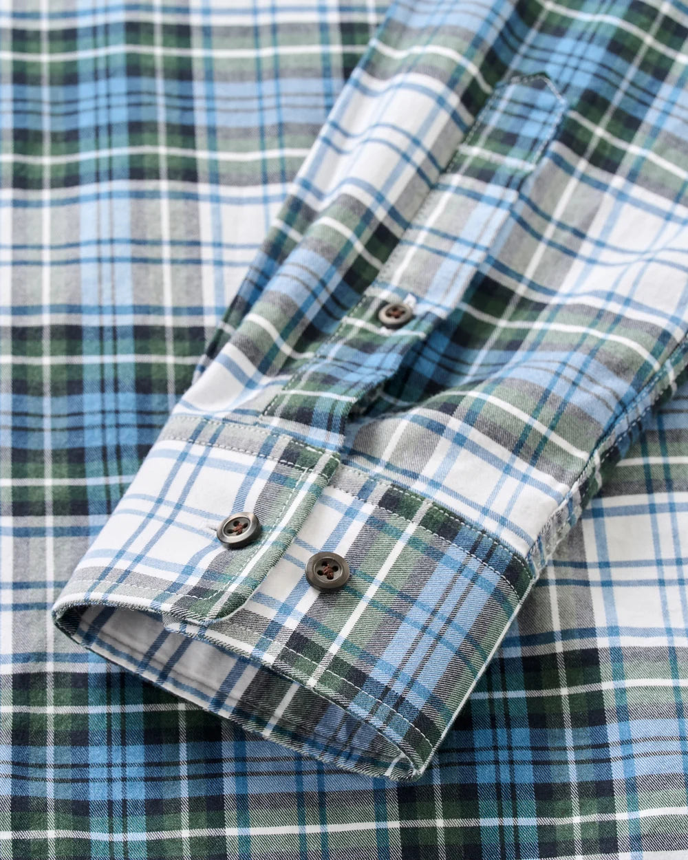 Johnnie-O Performance Flannel Button Down Shirt Chimney Rock Tartan