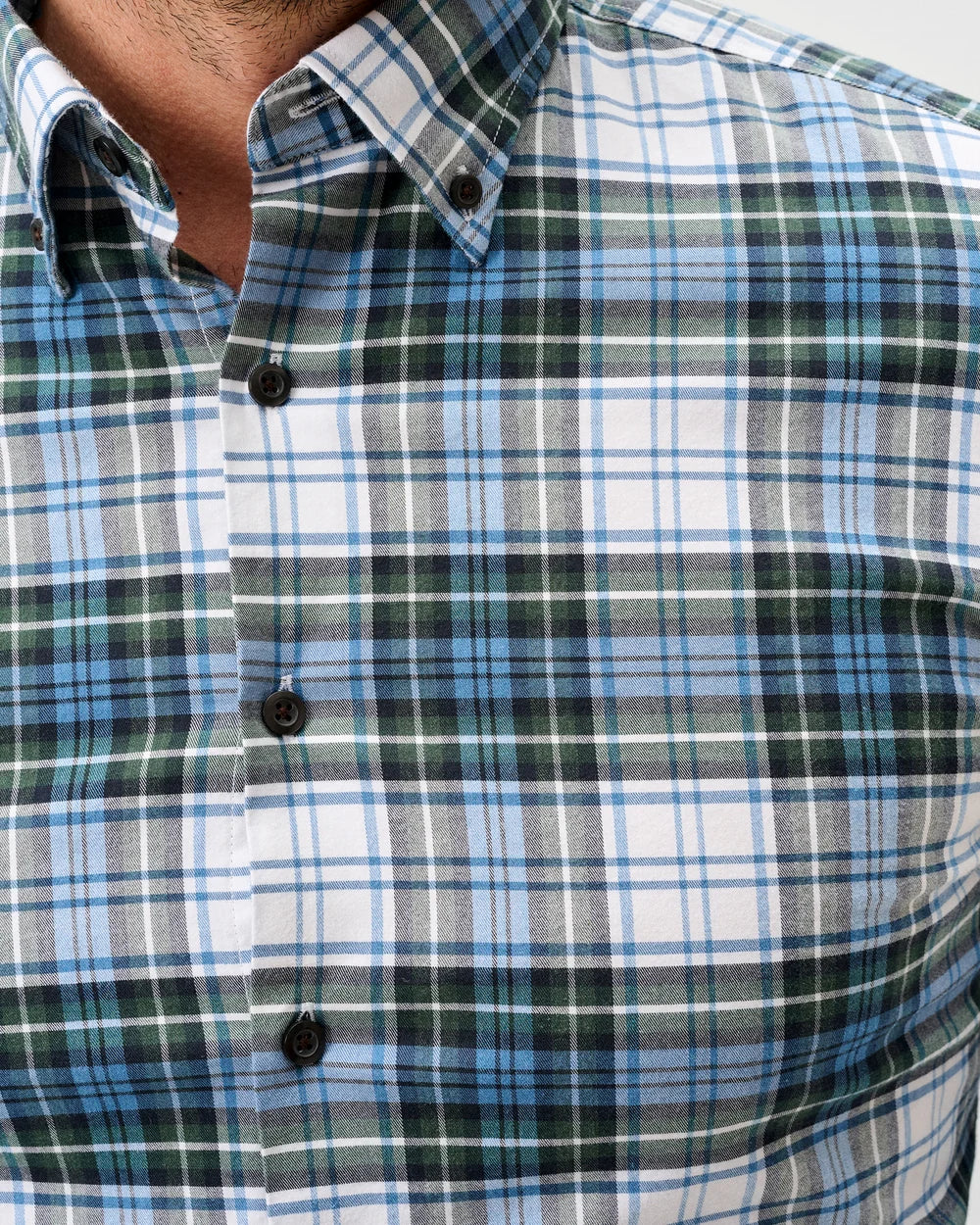 Johnnie-O Performance Flannel Button Down Shirt Chimney Rock Tartan