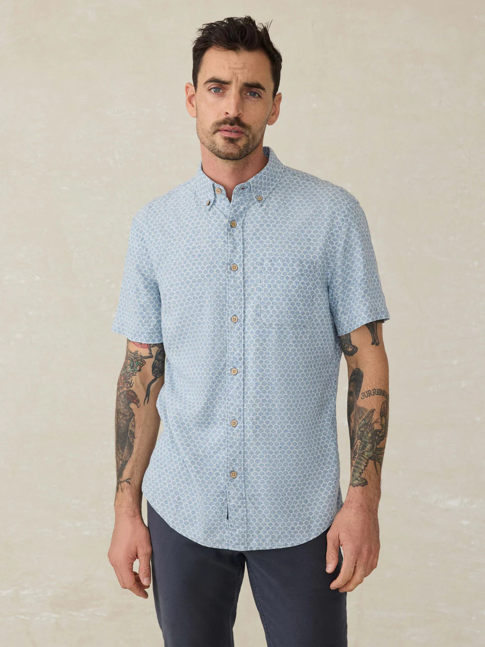 Faherty Short-Sleeve Breeze Shirt
