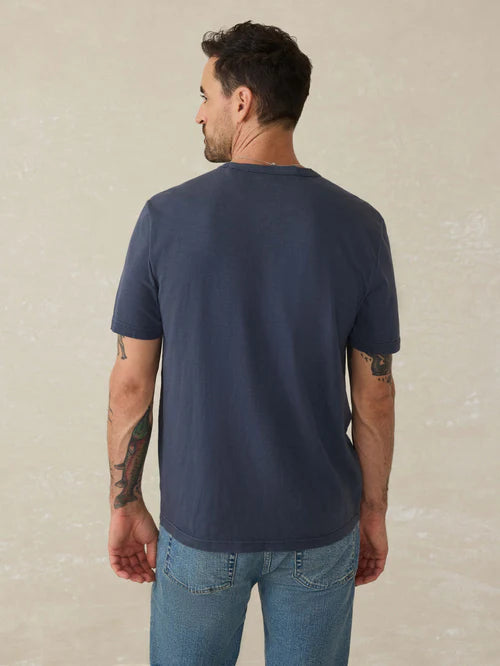 Faherty Sunwashed Regenerative Pocket Tee