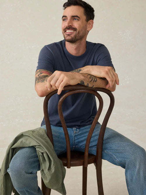 Faherty Sunwashed Regenerative Pocket Tee