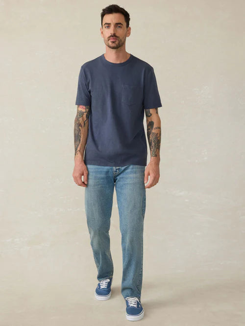 Faherty Sunwashed Regenerative Pocket Tee