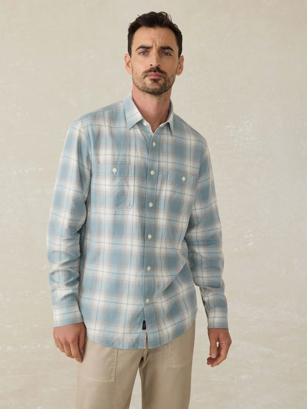 Faherty Tried & True Chambray Workshirt