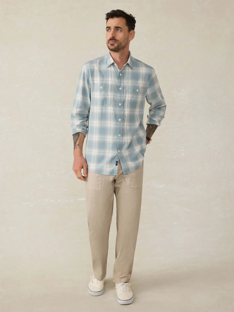 Faherty Tried & True Chambray Workshirt