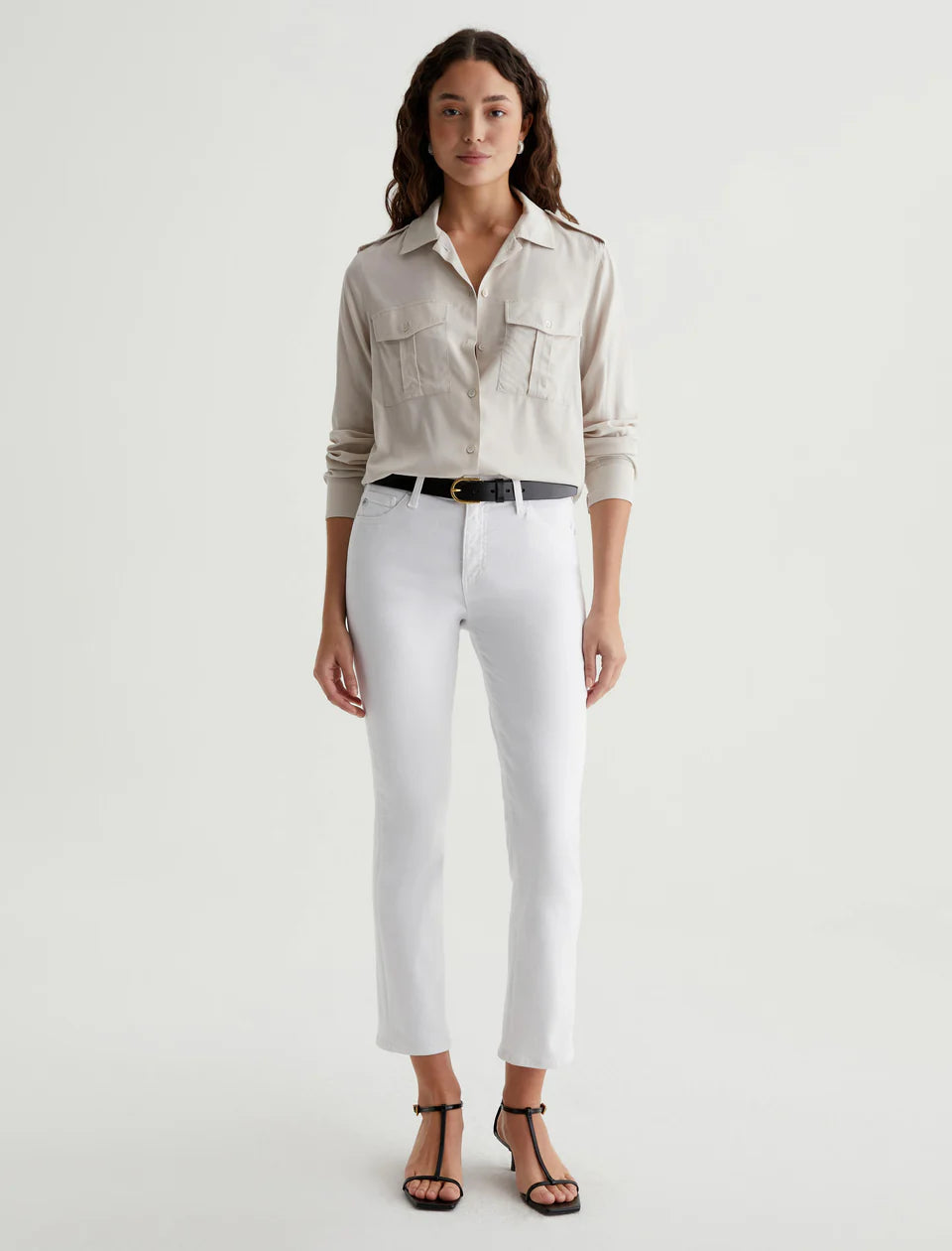 AG Mari Crop Mid-Rise Slim Straight Jean