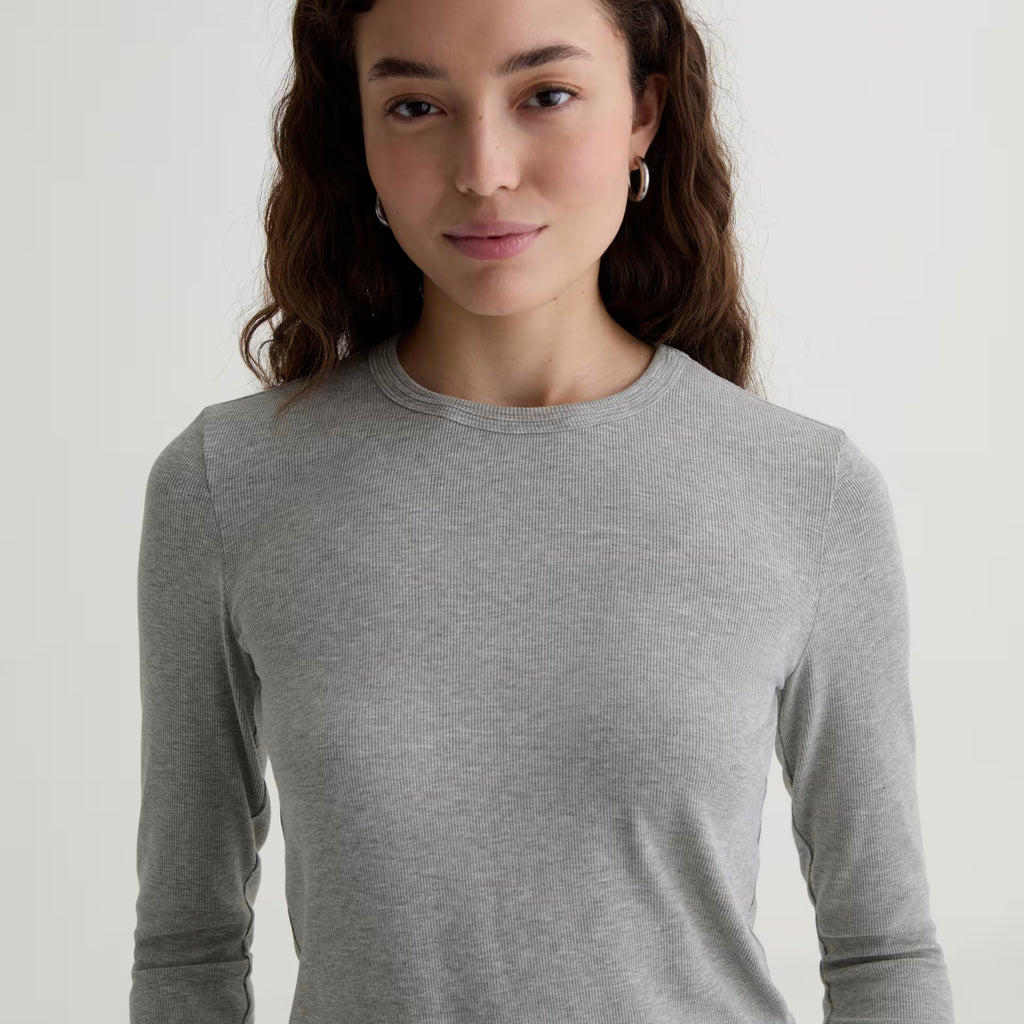 AG Julia Long Sleeve Essentials Rib Top