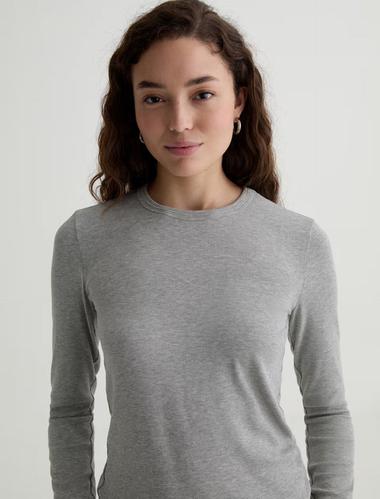 AG Julia Long Sleeve Essentials Rib Top