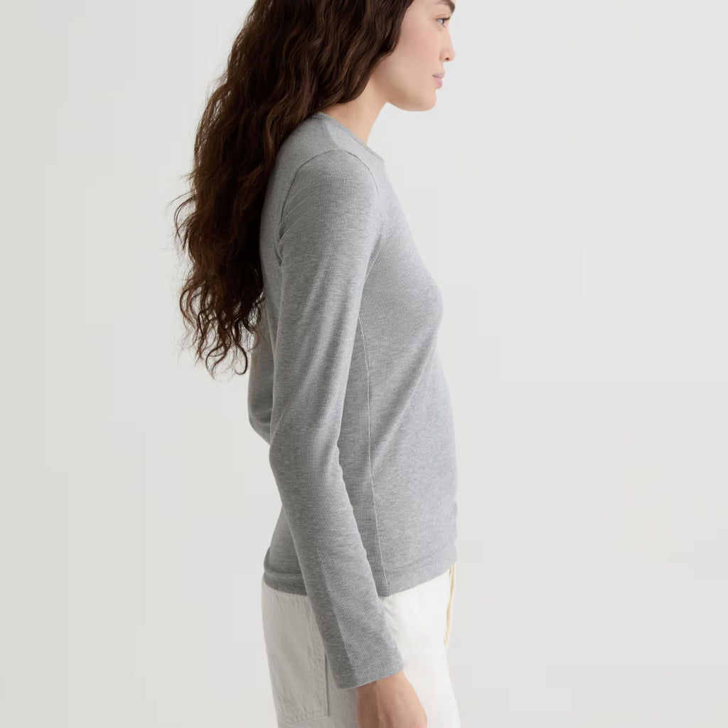 AG Julia Long Sleeve Essentials Rib Top