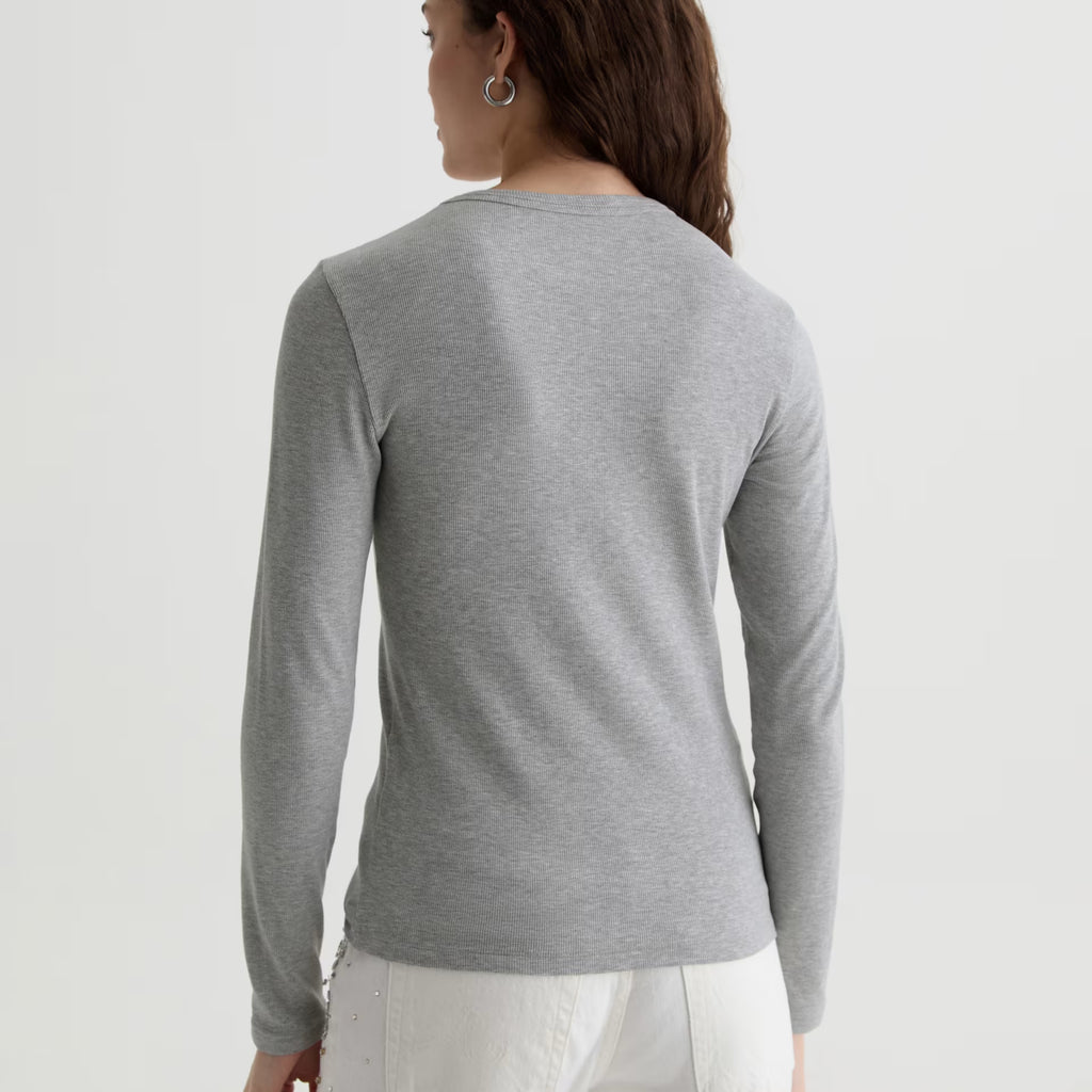 AG Julia Long Sleeve Essentials Rib Top