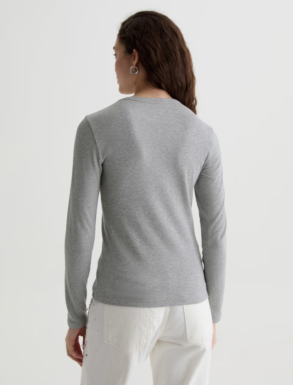 AG Julia Long Sleeve Essentials Rib Top