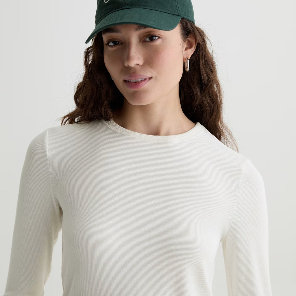 AG Julia Long Sleeve Essentials Rib Top
