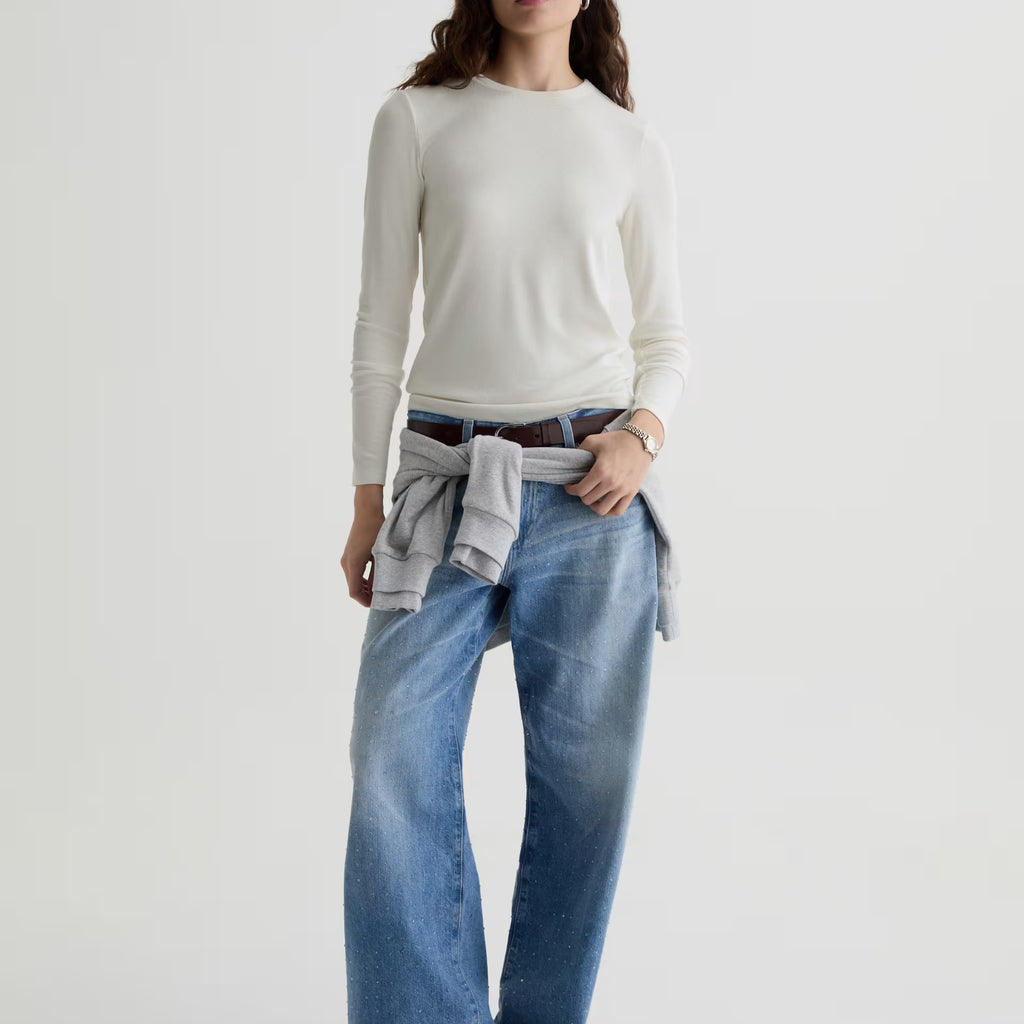 AG Julia Long Sleeve Essentials Rib Top