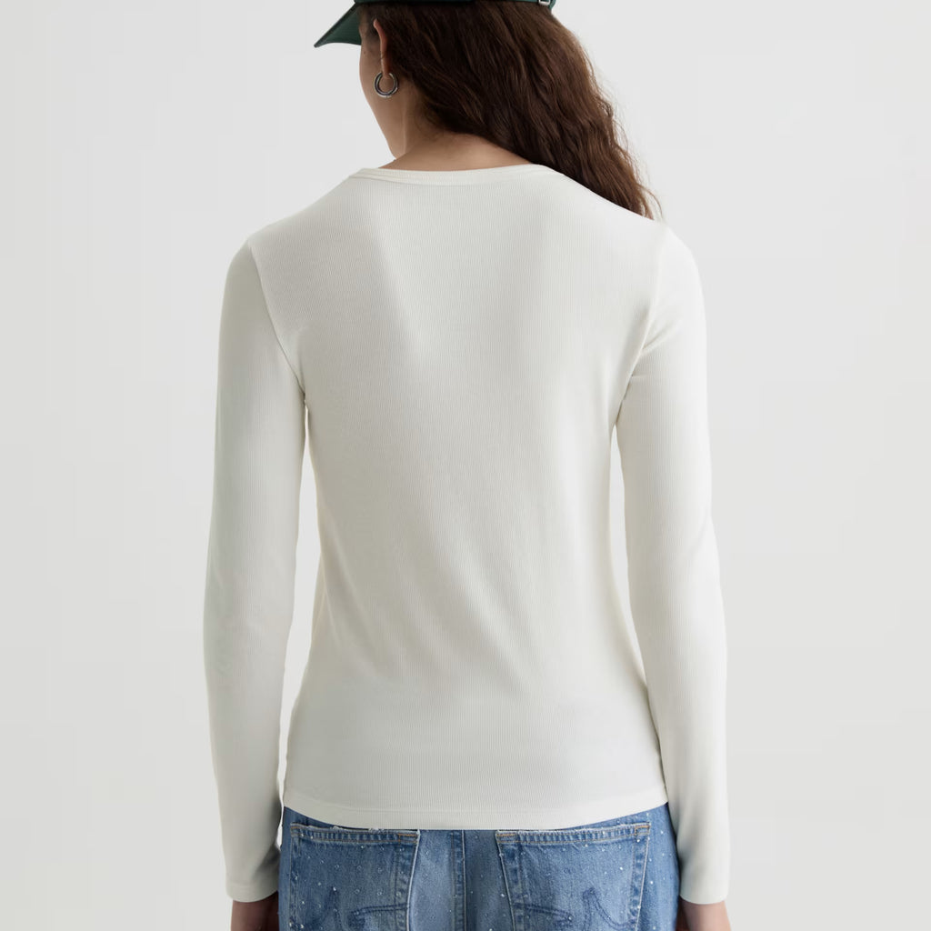 AG Julia Long Sleeve Essentials Rib Top
