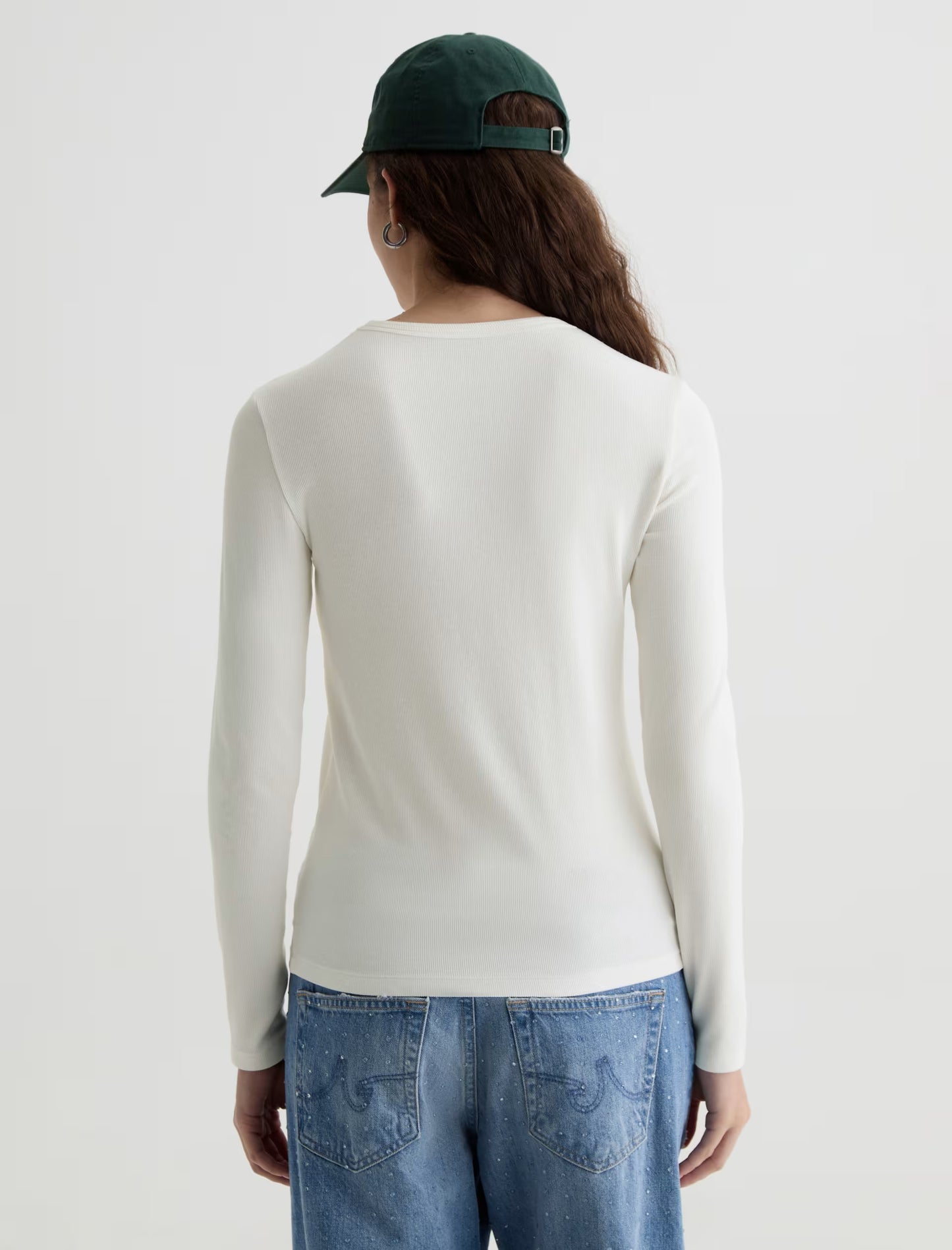 AG Julia Long Sleeve Essentials Rib Top