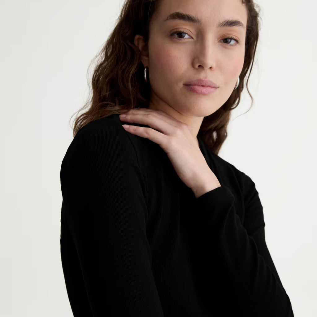 AG Julia Long Sleeve Essentials Rib Top