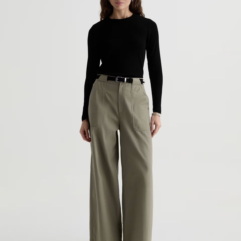 AG Julia Long Sleeve Essentials Rib Top
