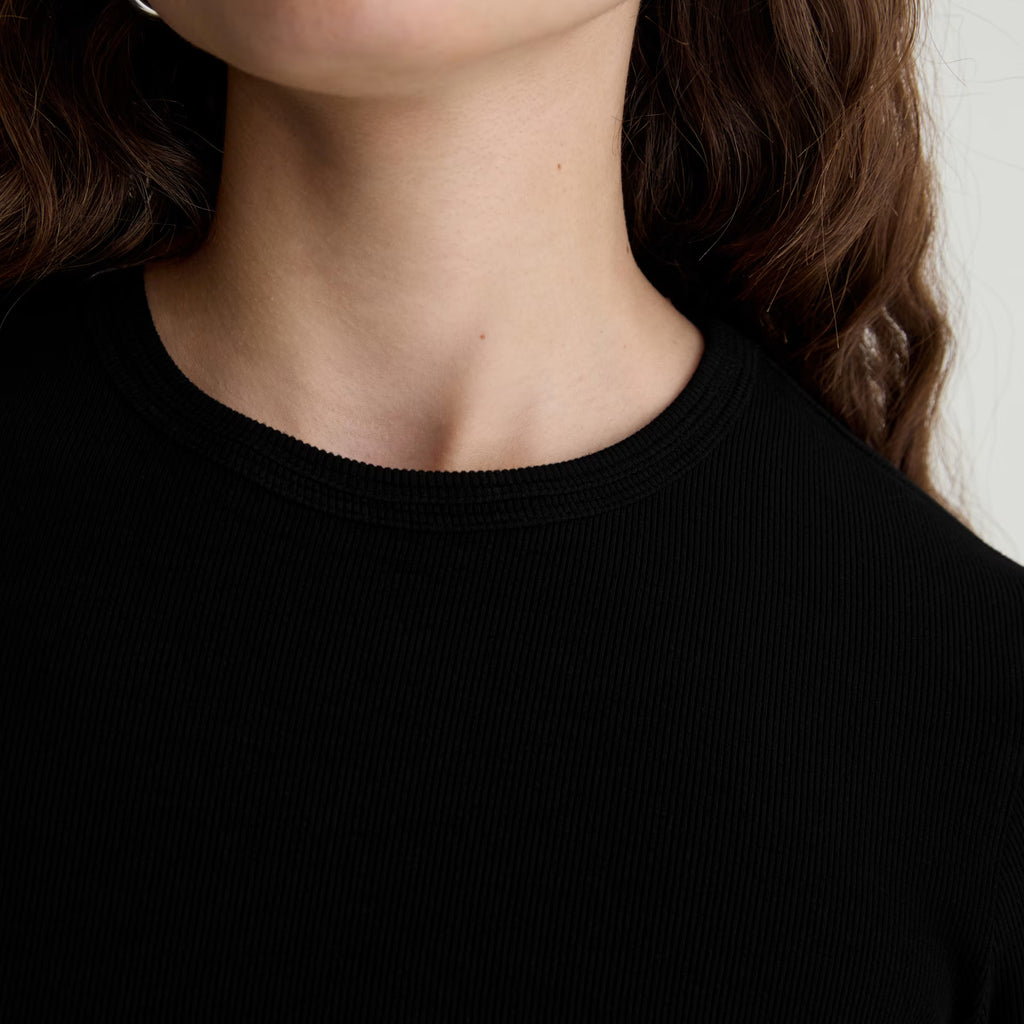 AG Julia Long Sleeve Essentials Rib Top