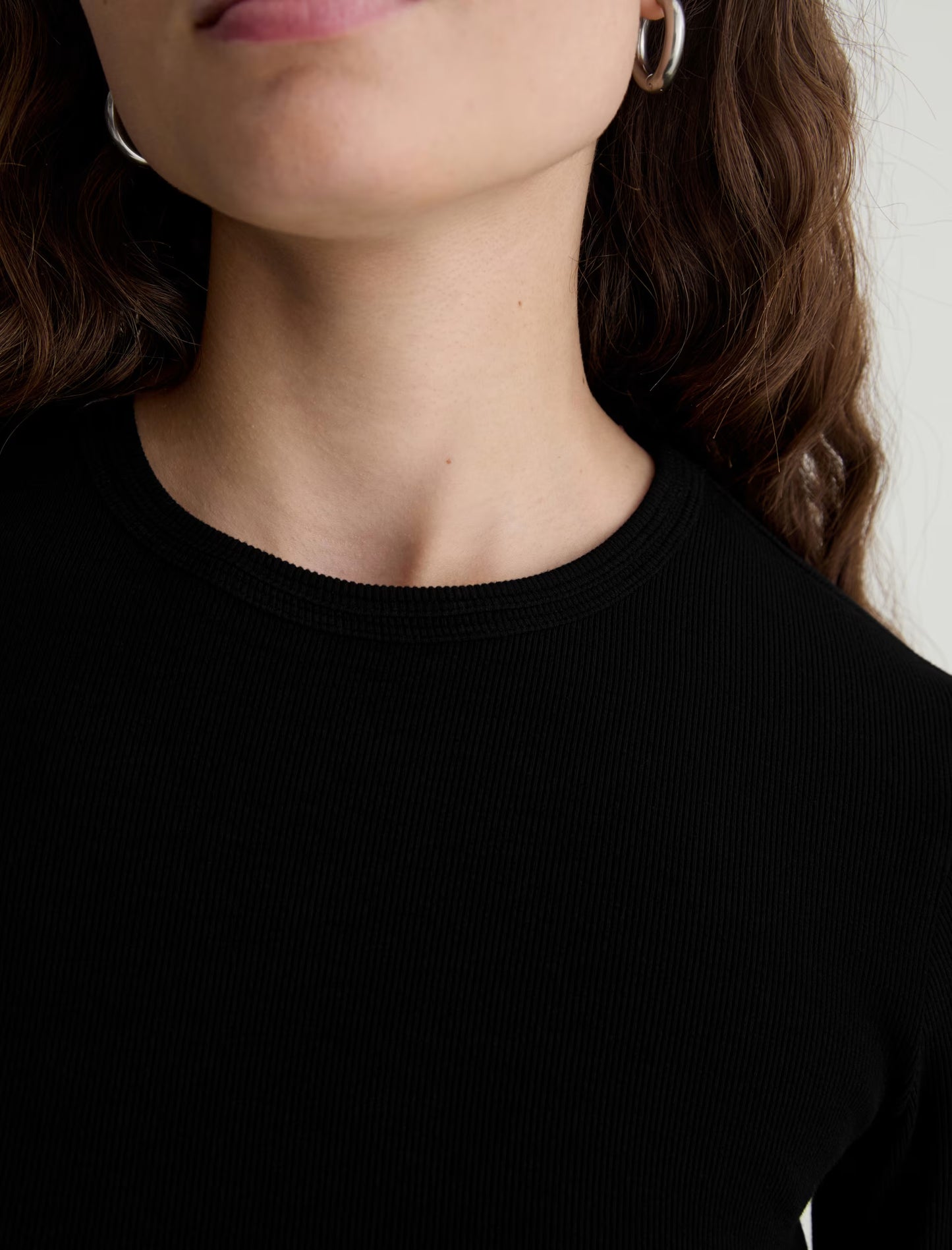 AG Julia Long Sleeve Essentials Rib Top