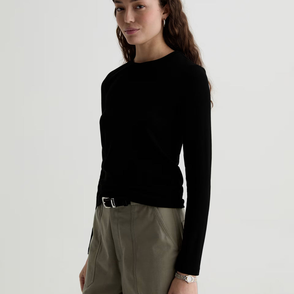 AG Julia Long Sleeve Essentials Rib Top