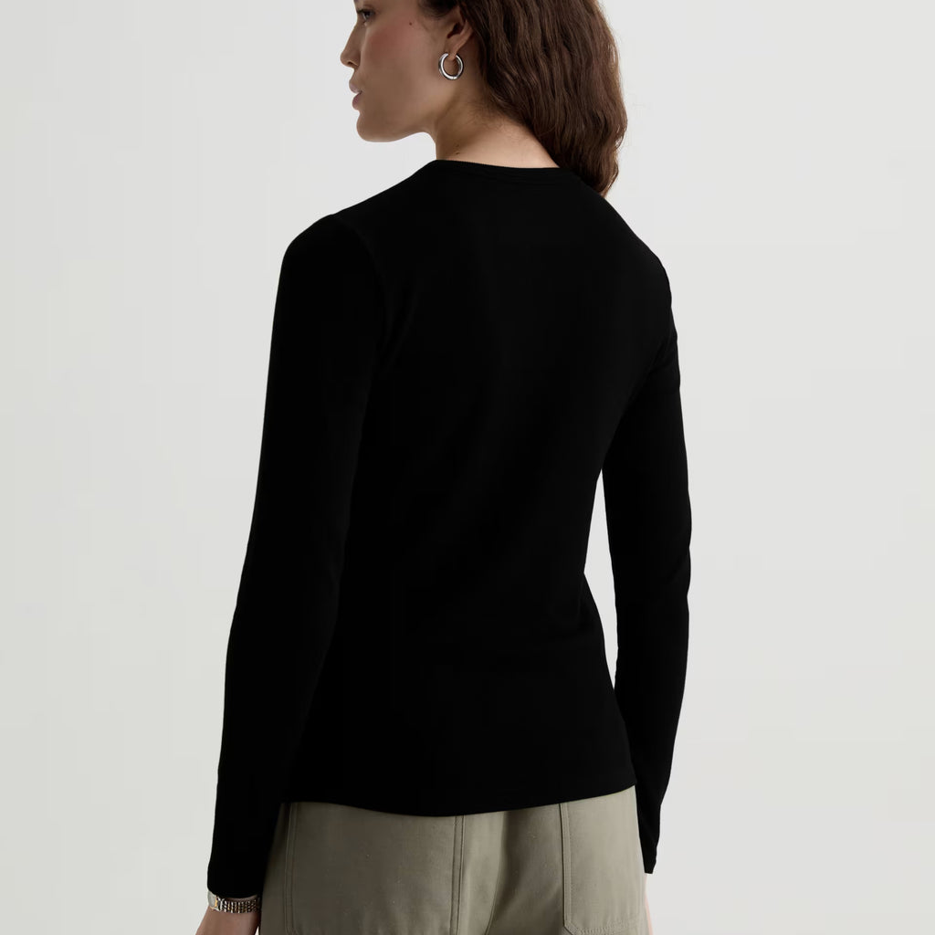AG Julia Long Sleeve Essentials Rib Top