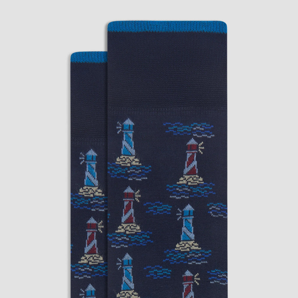 Bugatchi Lighthouse Mid-Calf Socks