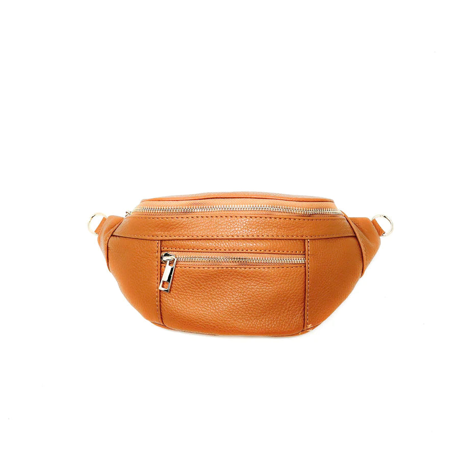 German Fuentes Leather Crossbody Fanny Pack