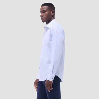 Bugatchi James Leaf Print OoohCotton® Shirt