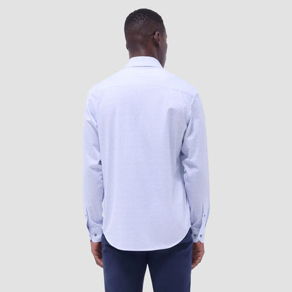 Bugatchi James Leaf Print OoohCotton® Shirt