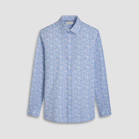 Bugatchi James Geometric OoohCotton® Shirt