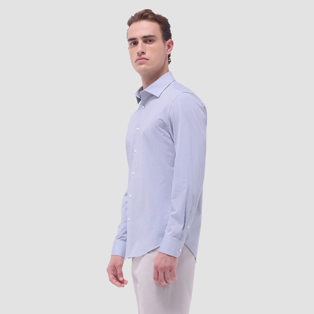 Bugatchi James Mini Check OoohCotton® Shirt