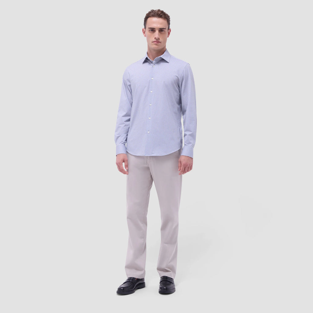 Bugatchi James Mini Check OoohCotton® Shirt