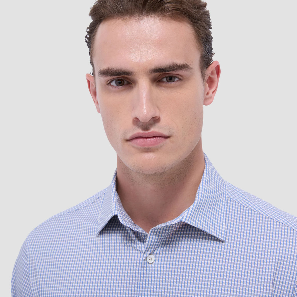 Bugatchi James Mini Check OoohCotton® Shirt