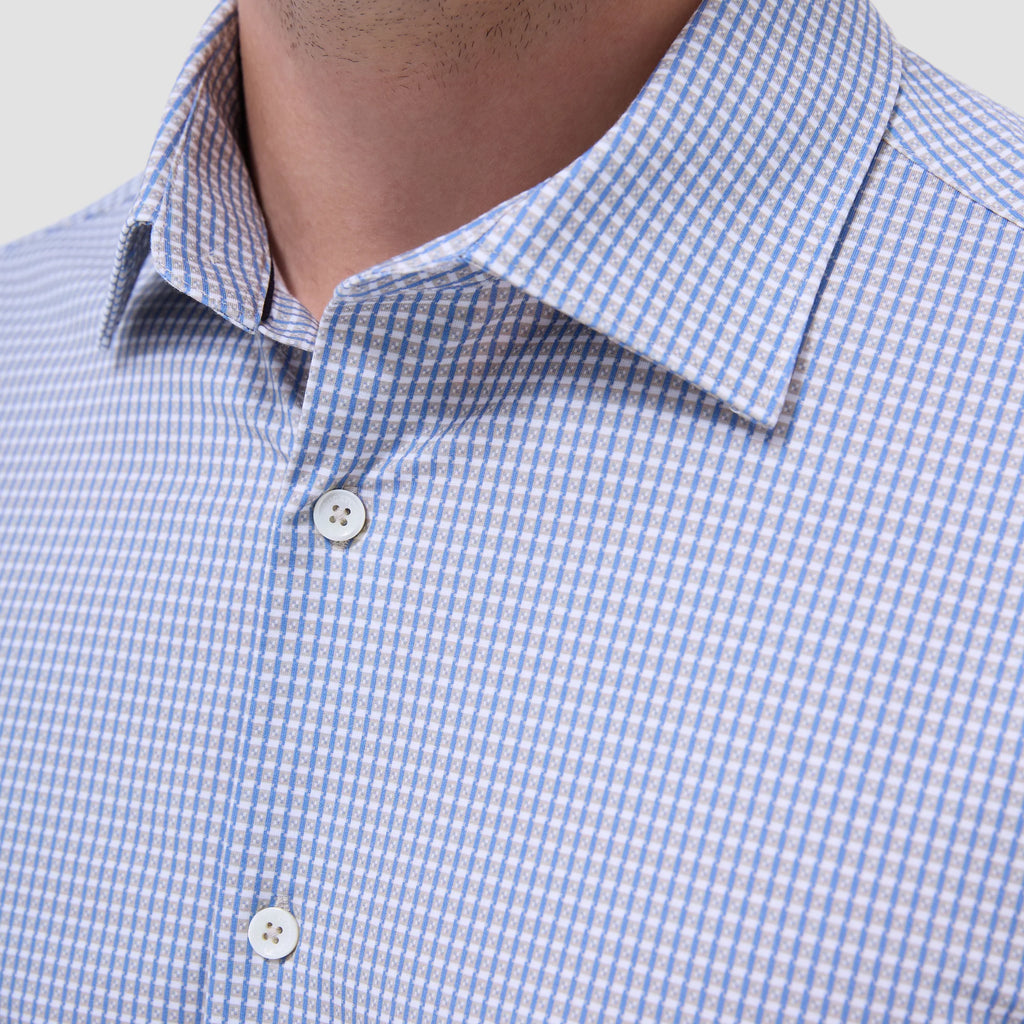 Bugatchi James Mini Check OoohCotton® Shirt