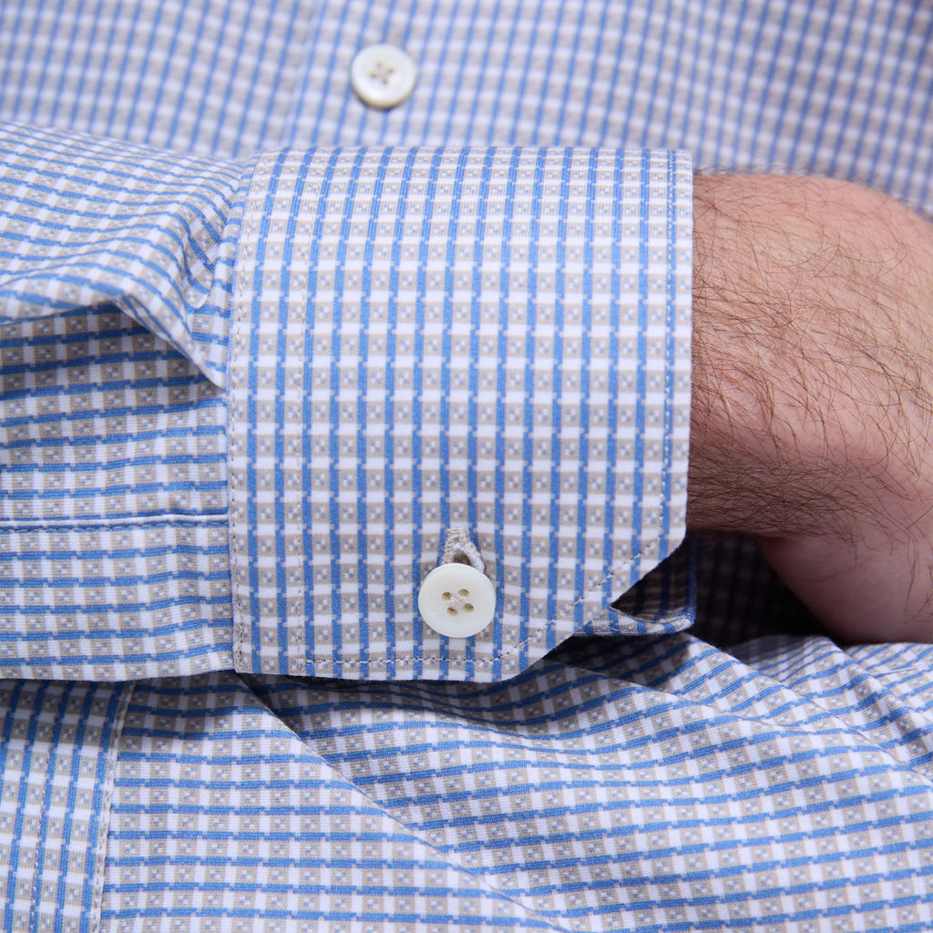 Bugatchi James Mini Check OoohCotton® Shirt