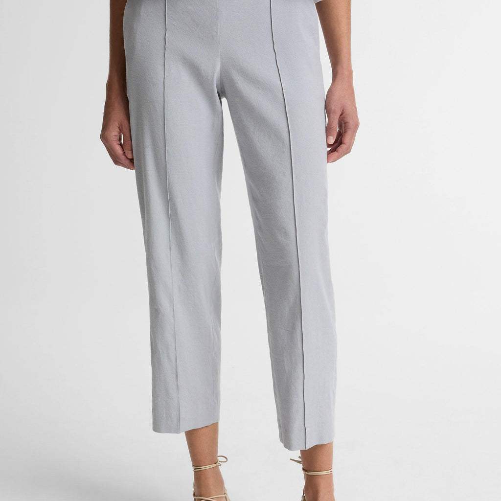 Vince Grace Mid-Rise Linen-Blend Pull-On Pant