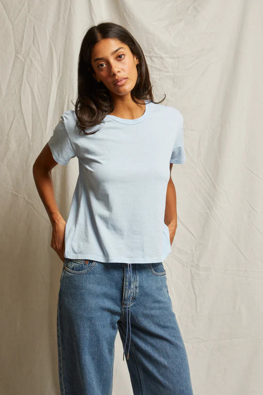 Perfect White Tee Harley Crispy Lightweight Cotton Boxy Crew Tee