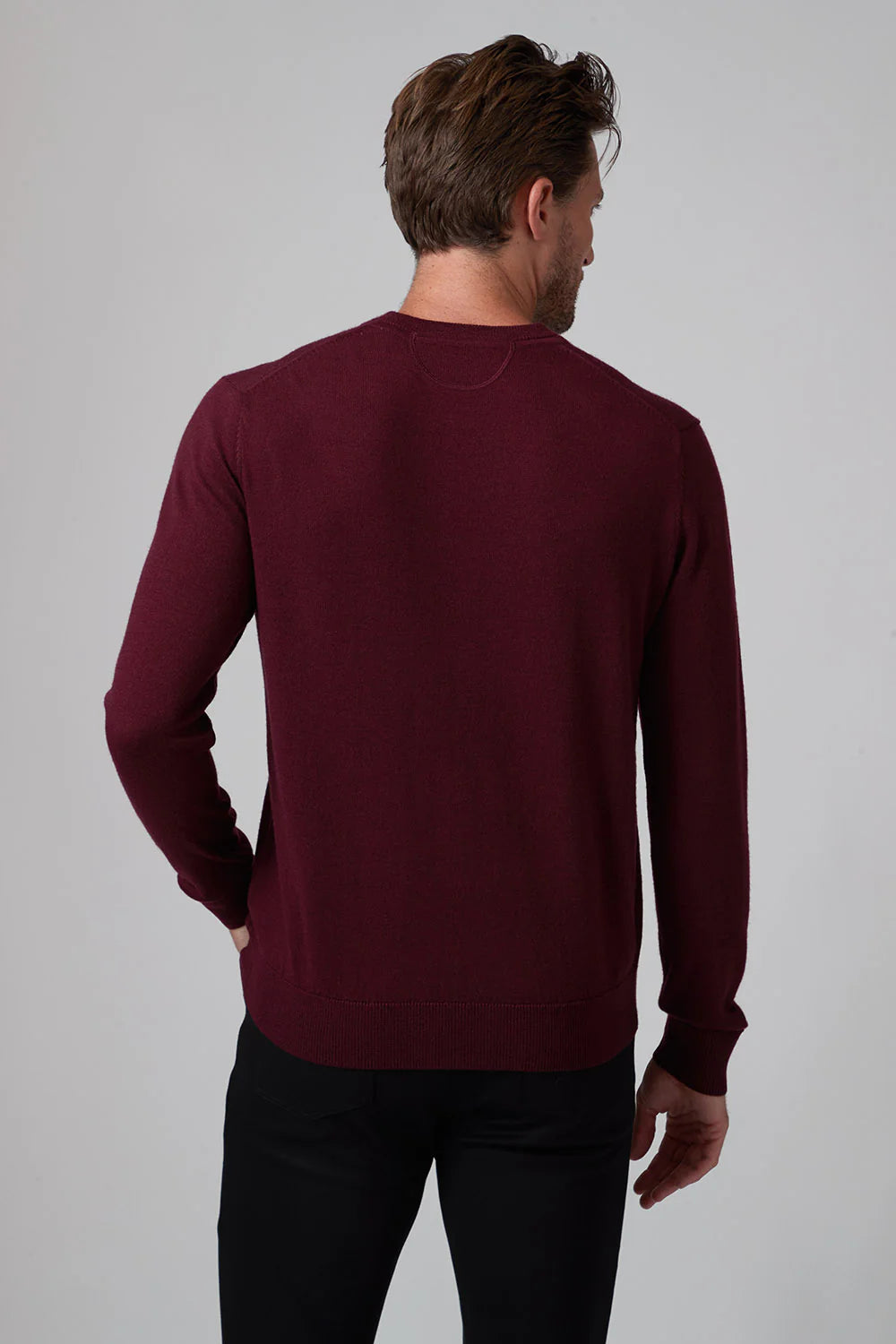 Raffi The Bronson Extra Fine Merino Wool V-Neck Sweater