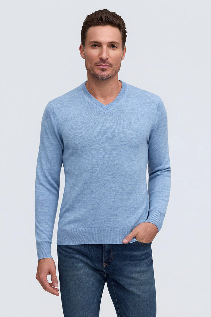 Raffi The Bronson Extra Fine Merino Wool V-Neck Sweater