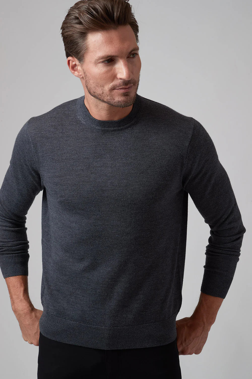 Raffi The Alfie Merino Crew Sweater