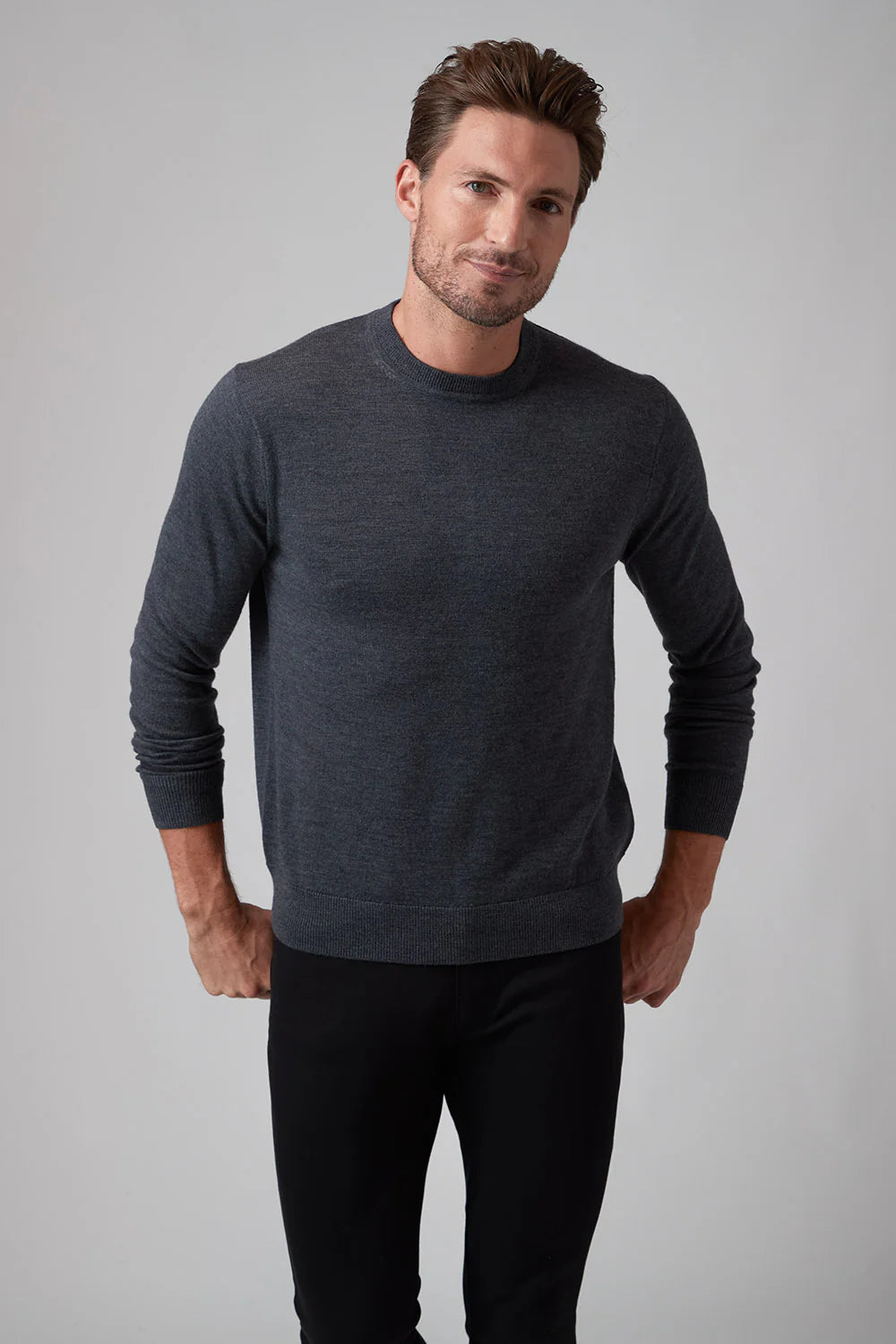 Raffi The Alfie Merino Crew Sweater