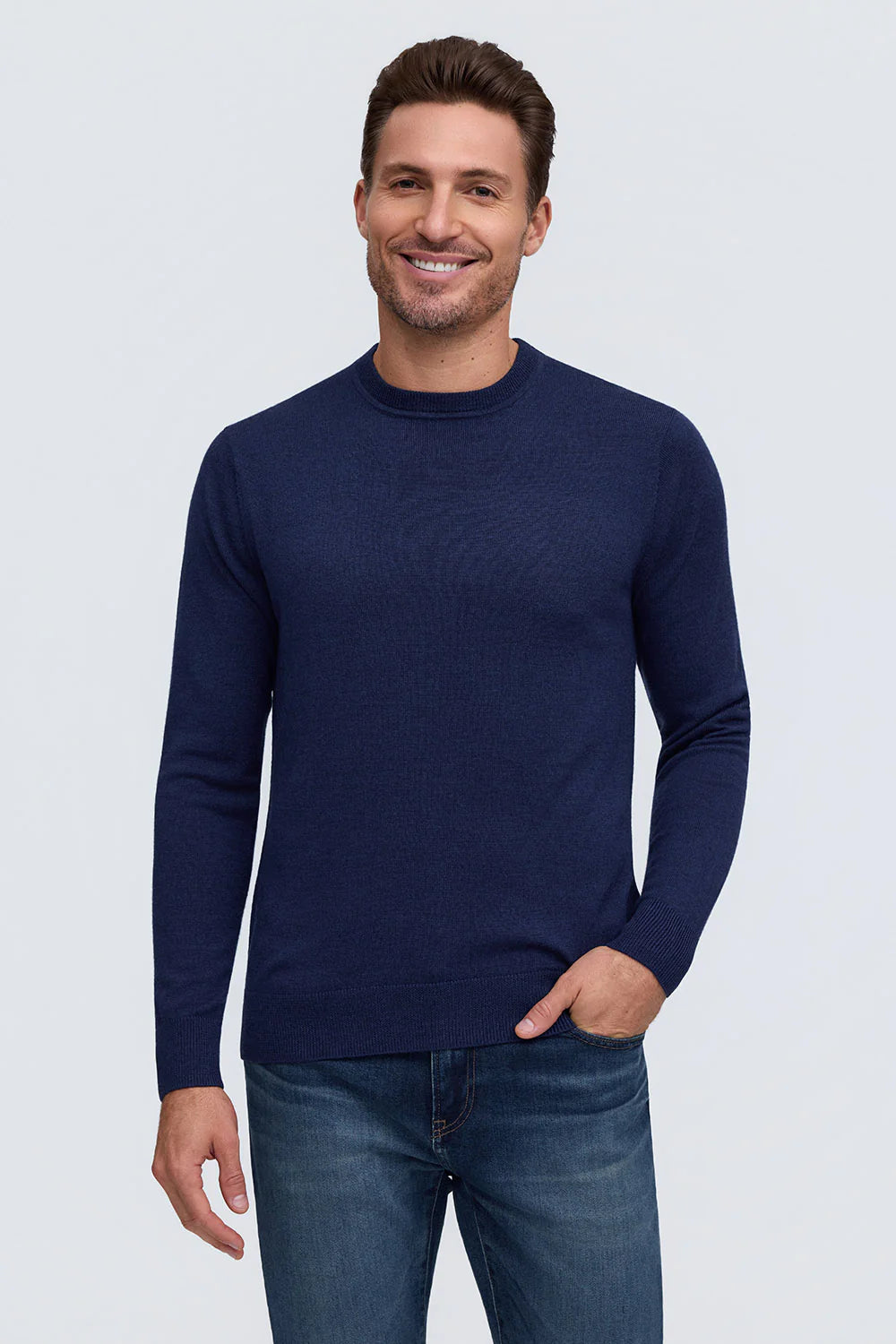 Raffi The Alfie Merino Crew Sweater