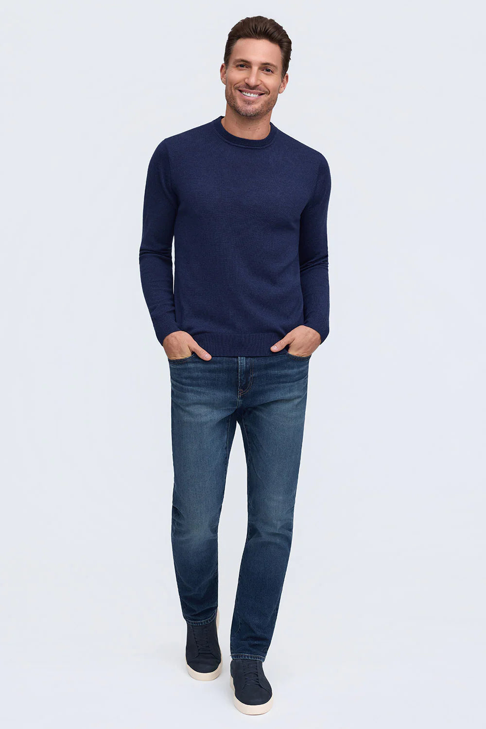 Raffi The Alfie Merino Crew Sweater