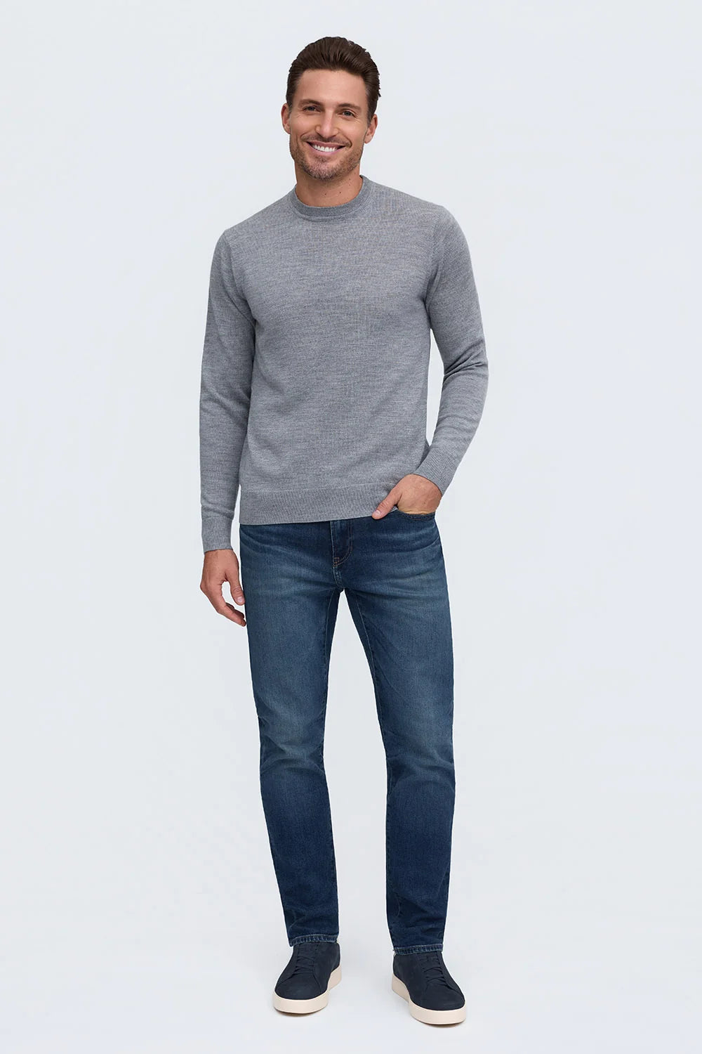 Raffi The Alfie Merino Crew Sweater