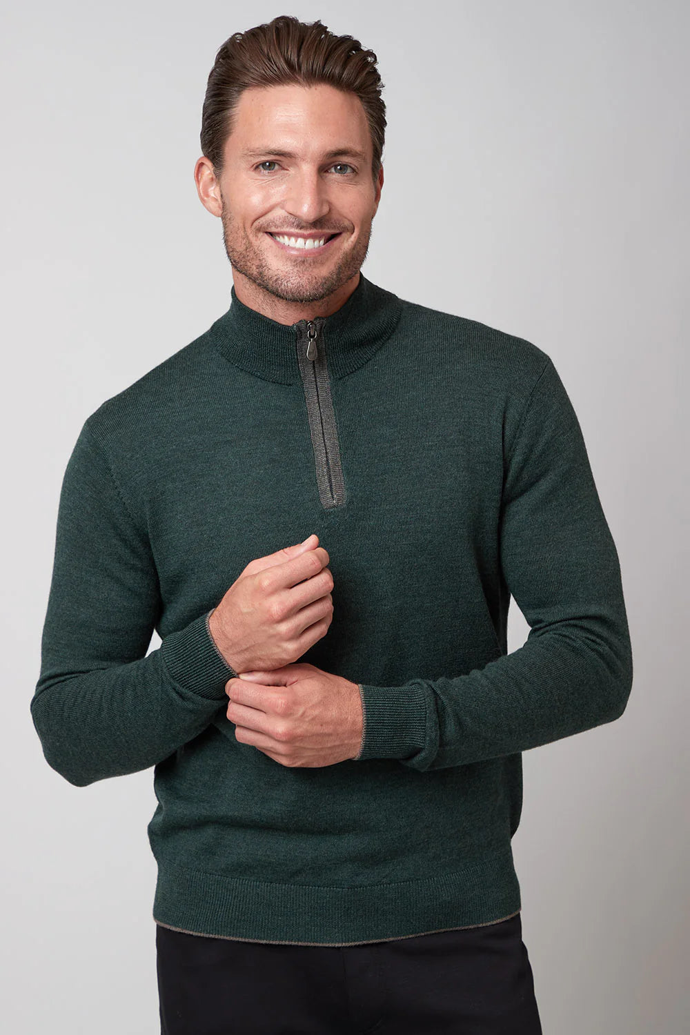 Raffi Extra Fine Merino Wool 1/4 Zip