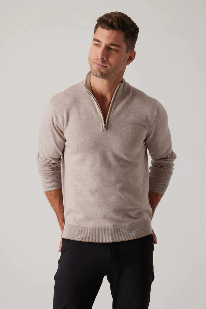 Raffi Extra Fine Merino Wool 1/4 Zip