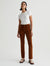AG Mari High-Rise Straight Leg Corduroy Pants