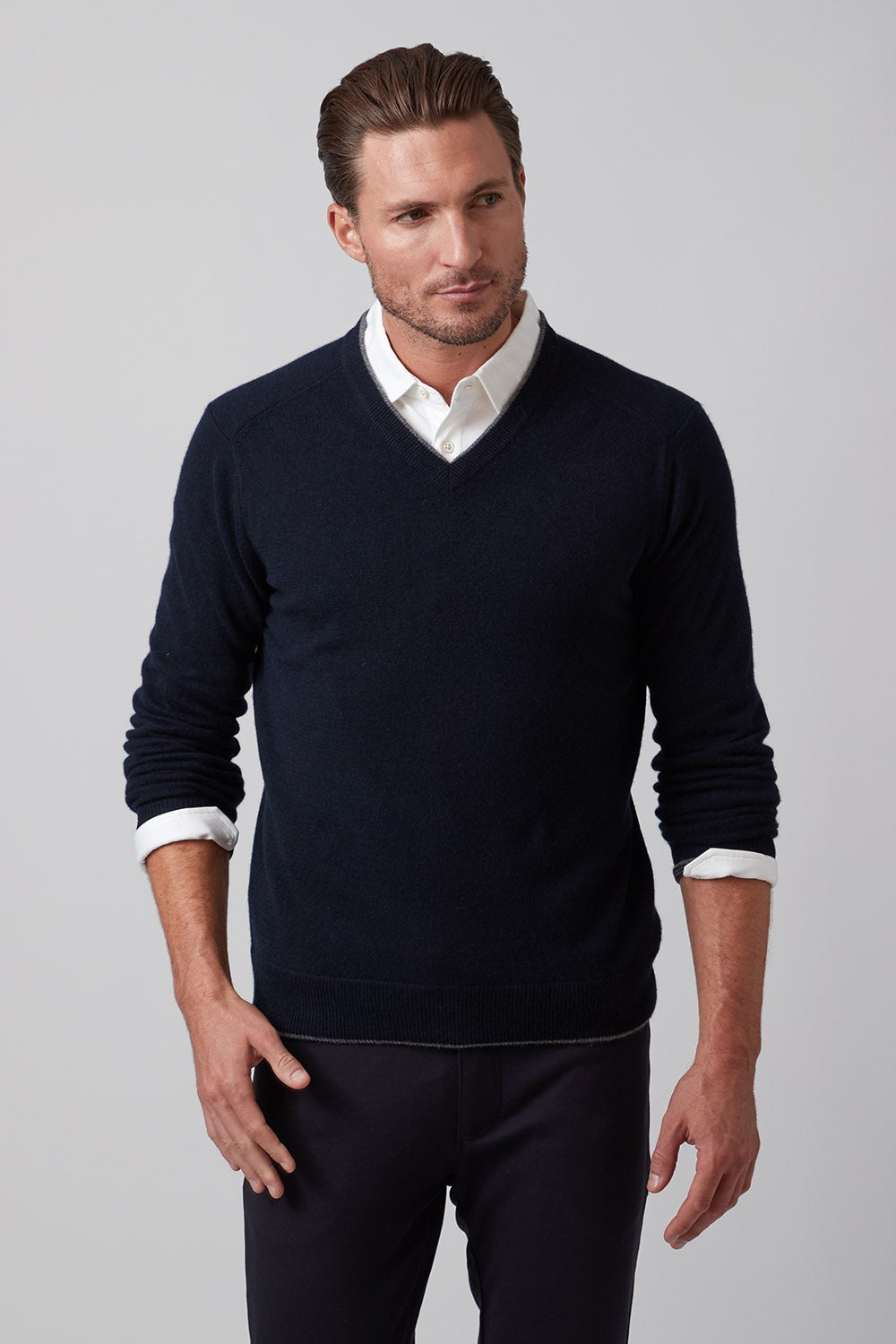 Raffi Garrett V-Neck Cashmere Sweater
